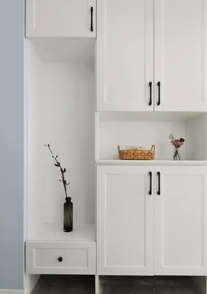 120平北欧清新舒缓的气质美居，灰蓝色+茱萸粉，让人眼前一亮