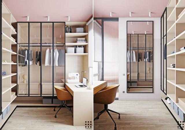 極簡設計96平米“圓”型設計賞析