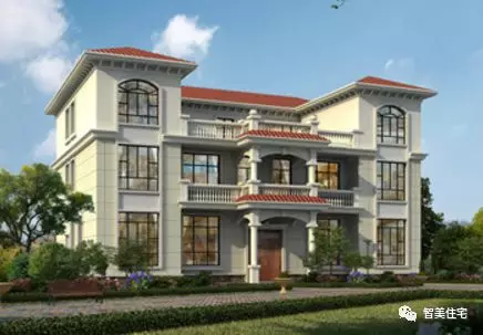 十款双拼别墅的外观效果图，欧式、中式和现代风格都有