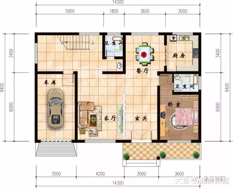 簡單實用的農村自建房，第一棟內有旋轉樓梯，實在是霸氣