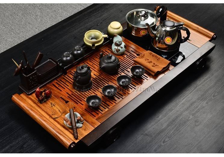 一款彰显茶具美感的“实木”茶盘，价格公道，经济实惠