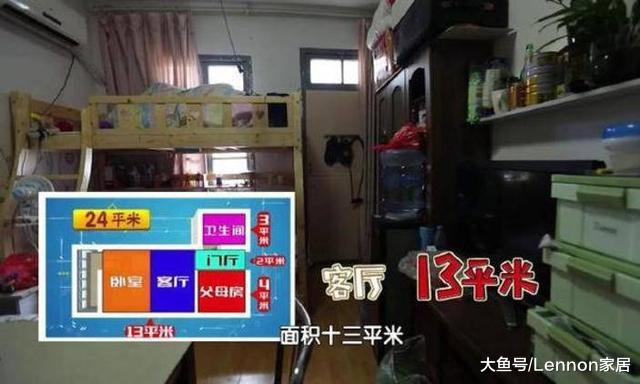 原本4口人蜗居24㎡空间，经过爆改后，装出豪华似别墅，贼实用