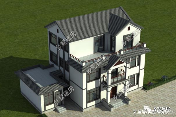 农村自建房越来越精致，白墙黑瓦，引领新的现代风！