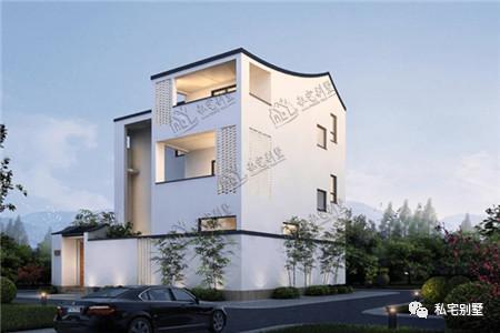 ?农村三层别墅设计图, 传统建筑的简约之美