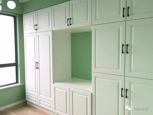 新房完毕通风中, 晒到业主群, 都说我家柜子有创意要照着做