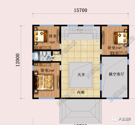 农村中式别墅，耐看不衰，经典不媚俗，给人以美的感受！