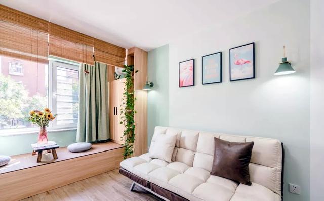 忍不住晒晒60㎡蜗居，阳台改造后很实用