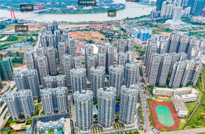 五象新区航拍：良庆大桥南9大楼盘进度喜人/楞塘中湖要开建了？