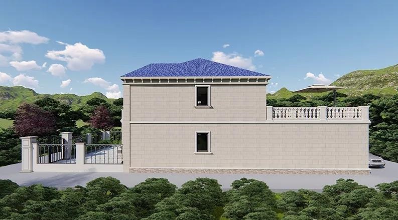 坡屋顶、前后院、车库一应俱全！