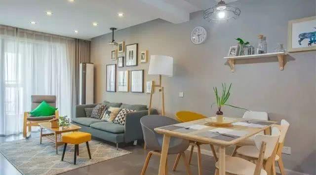 时尚北欧两居室, 进门就是厨房呢, 简单又有创意的装修!