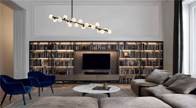 別再去買電視柜了，現在大家都喜歡把電視背景墻這樣設計