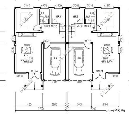 让家庭更加和谐的户型, 两户一楼的别墅, 农村最实用!