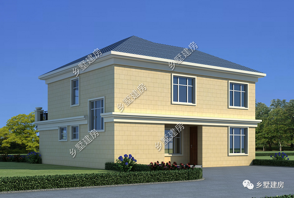 农村自建二层小洋房，简欧风清新好看，是家人最温暖的避风港！