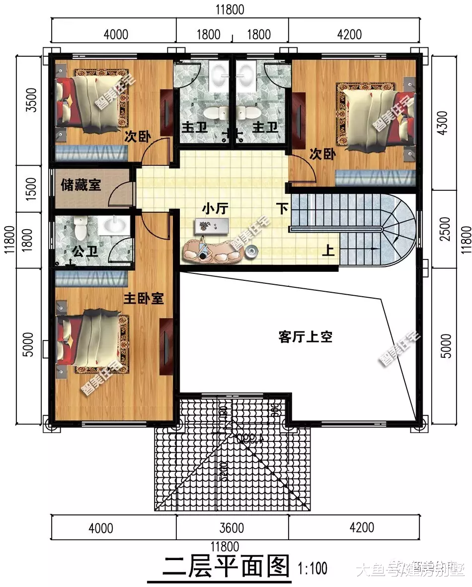 11.8×11.8米农村别墅，欧式外观百看不厌，造价40万