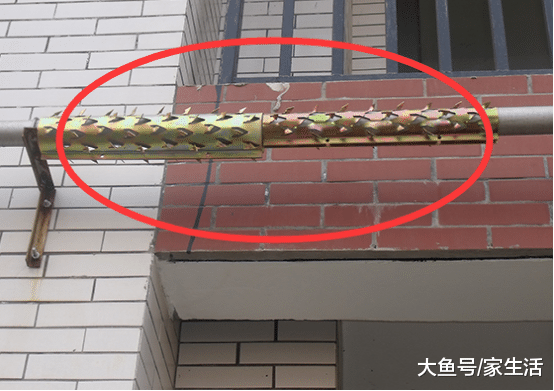 头次见小区和阳台上装这个东西, 比防盗网好十倍, 小偷见了绕道走