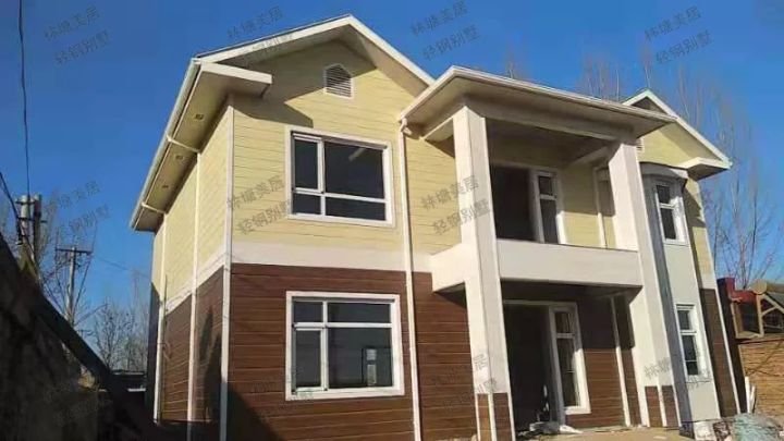 自建房流程|孝顺姑爷为岳父母建二层轻钢别墅