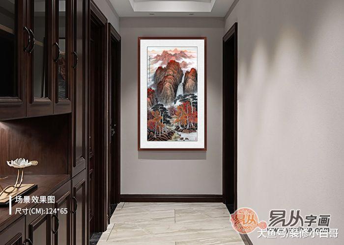 大门正对走廊尽头挂画 招福旺财往这儿看