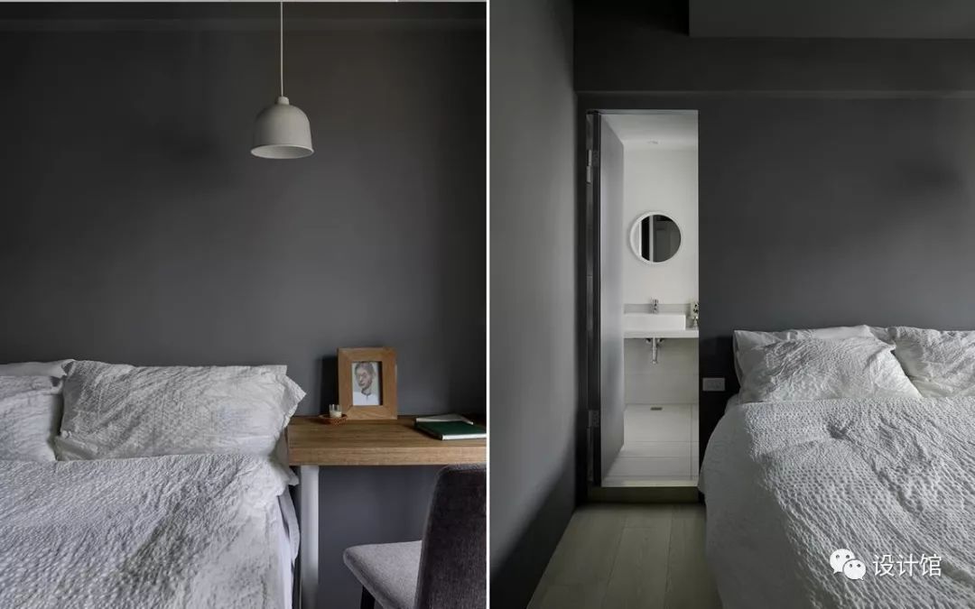 简约灰格调的装修，温和适度，柔软自然