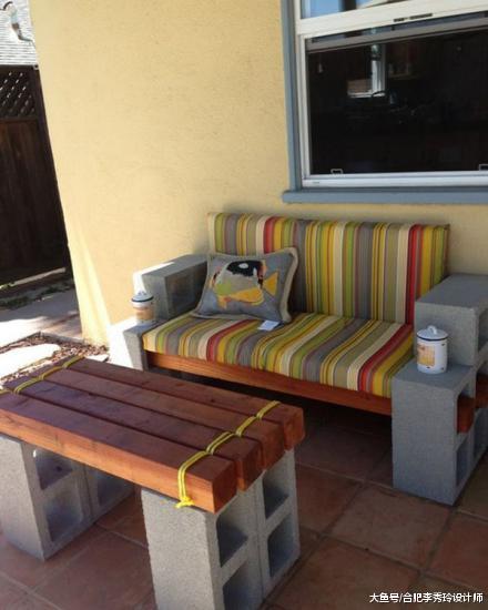 庭院想放张沙发又怕雨淋？看看牛人朋友做的室外长凳，不花钱还结实！