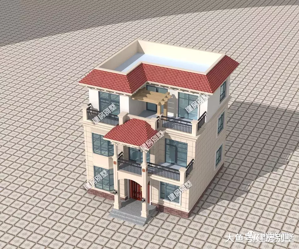 两栋宽9米多的三层自建房，新居落成，邻村的人都会慕名来取经