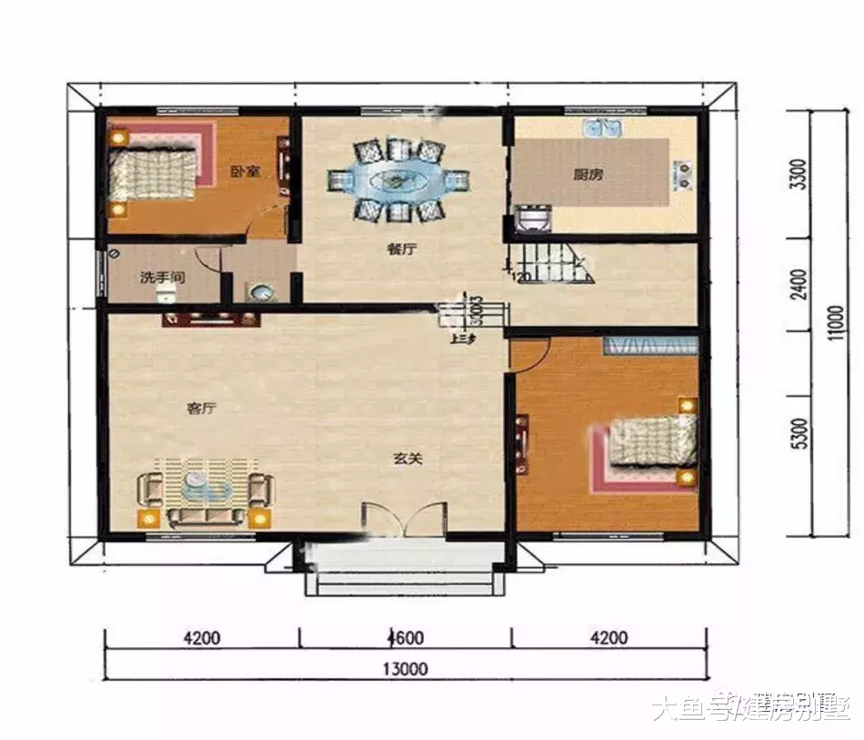 3栋宽13米的两层自建房，每一款户型都是经典值得收藏的
