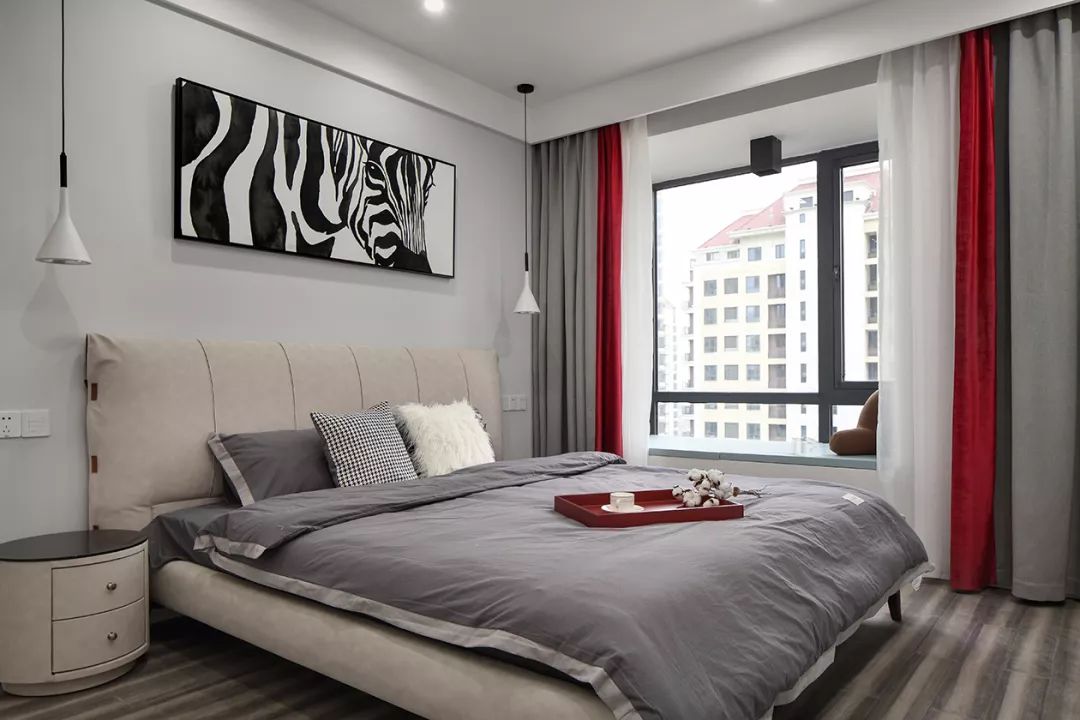 120㎡现代简约，优雅蓝色调，装出安静大方的气质