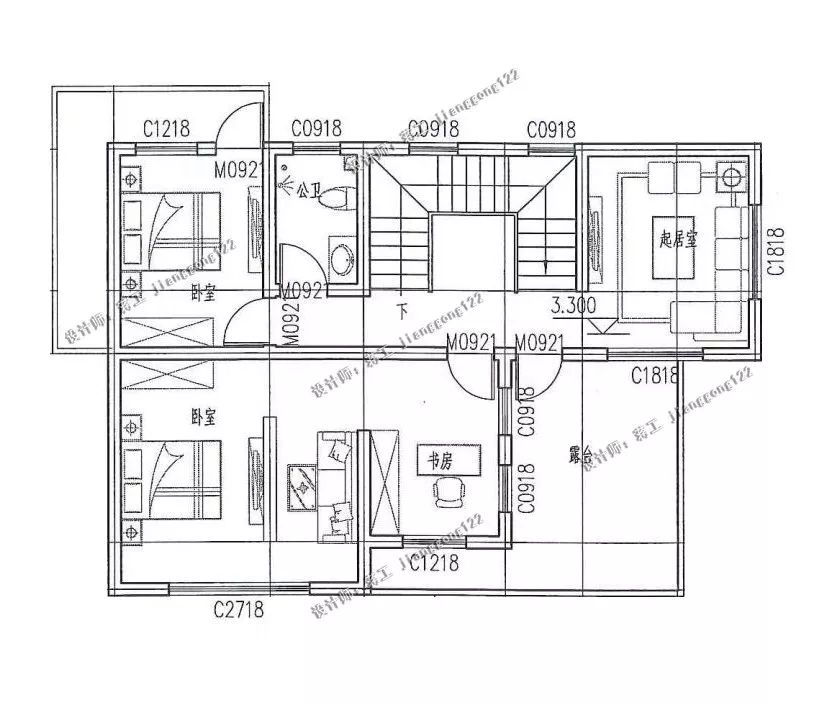 8款占地100平内的二层小别墅，主体15万起，25万封顶，农村人人建得起