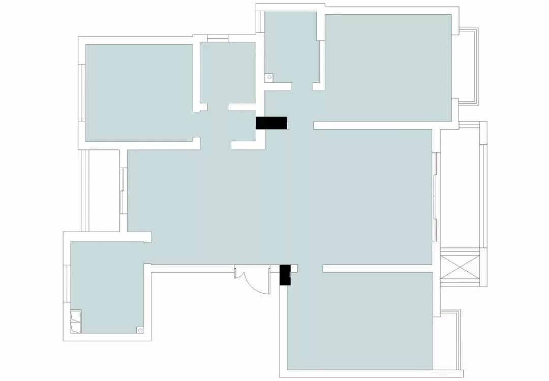 110平新房只是刷了大蓝墙，同事纷纷上门来拍照！