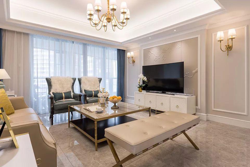 美式公寓装修设计，柔美的配色低奢又温馨！