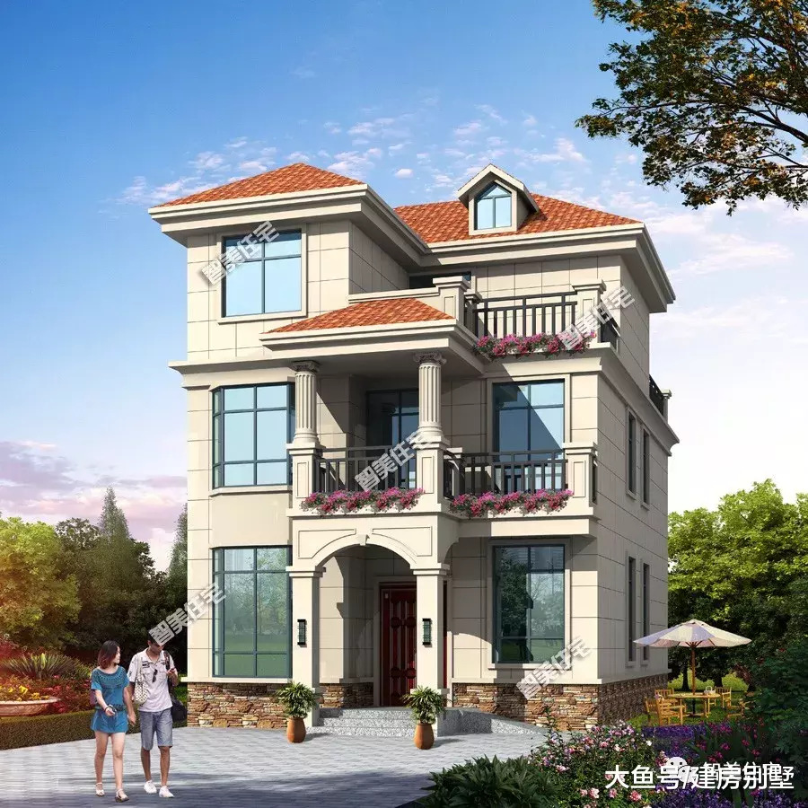 四栋面宽8-9米间的自建房，江西、广东和海南等地建了很多