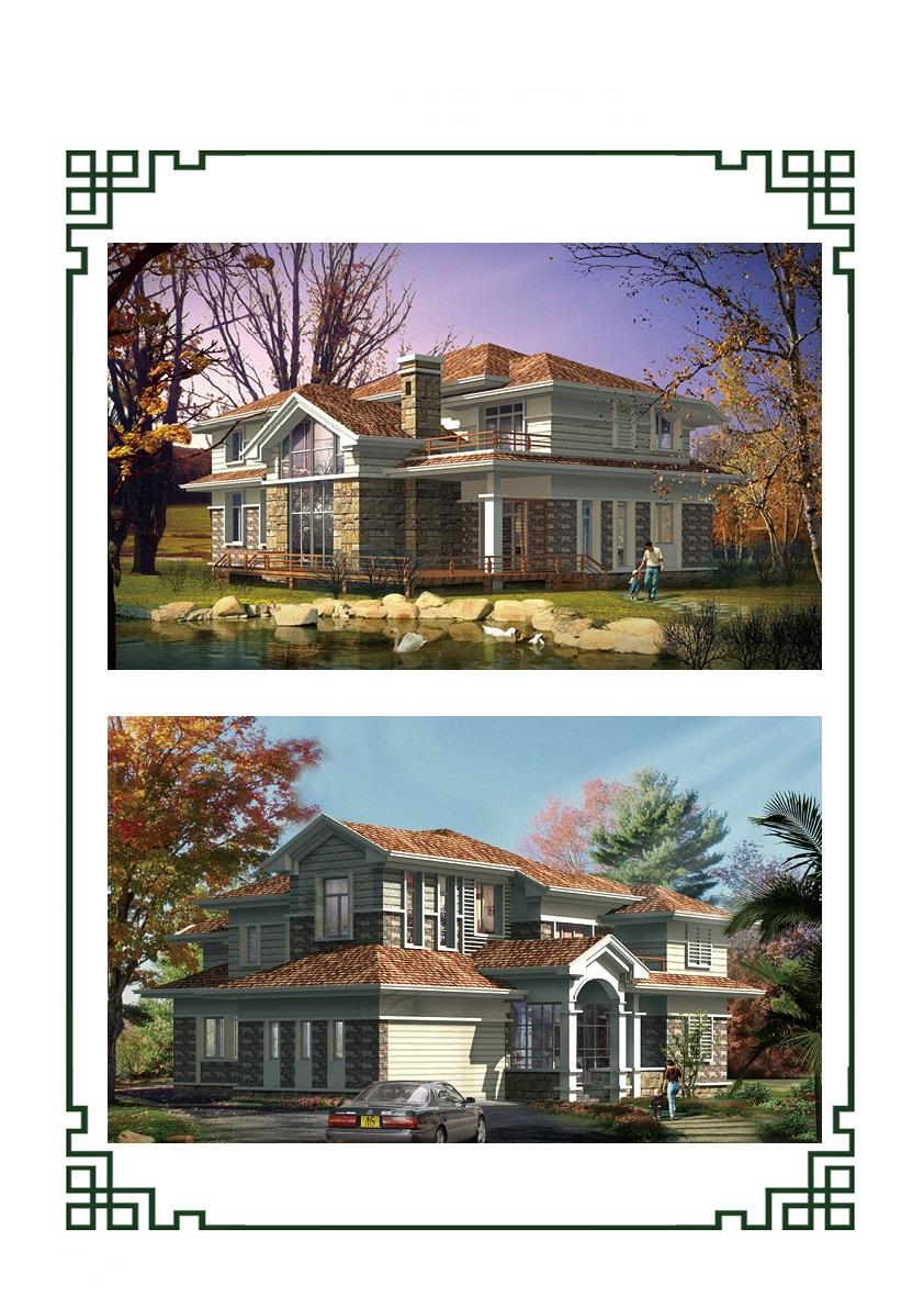 多套二层轻钢别墅效果图，你觉得哪套更合适？