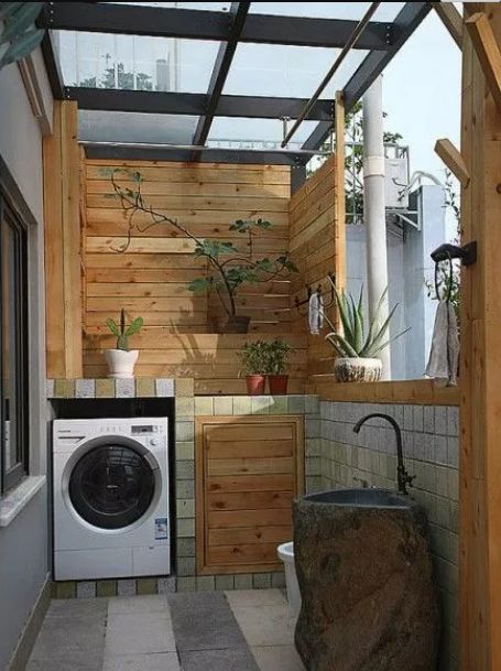 拖把池+洗衣机，实用的阳台都这样设计！