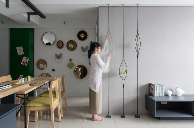 成都二居室的随性空间装修 没有电视为了更好的解放生活