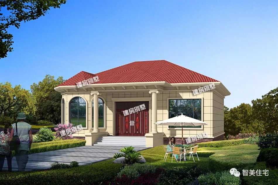 两栋主体造价低的一层别墅，15万建一栋，给爸妈养老用