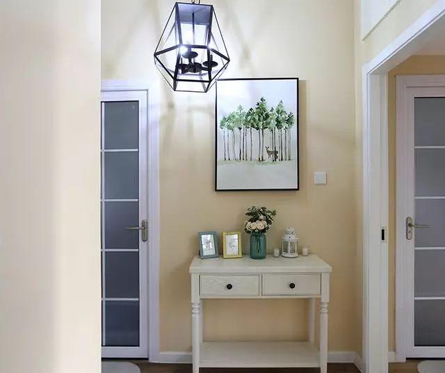 我的95平美式风婚房，进门大红墙让人见个格外的喜气