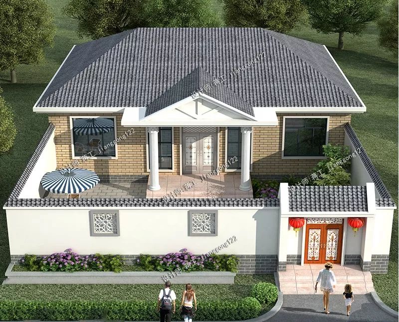 6款一层农村别墅，比楼房舒适又省钱，住30年没问题