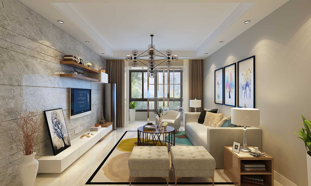 照片墙配上整体背景墙造型，轻松提升装饰效果