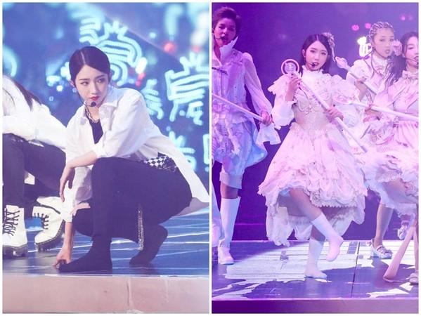 孟美岐整场演唱会都没穿鞋, 原因曝光后, 粉丝心疼哭了!