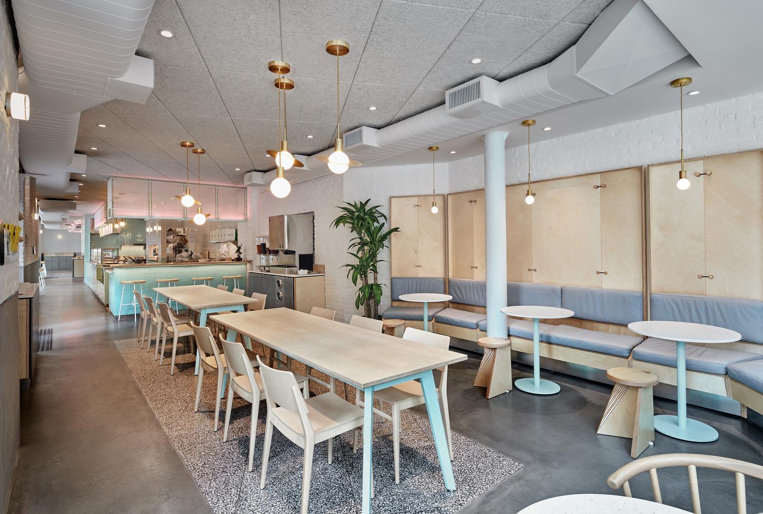 时下最流行的简约清新风格餐厅，时尚年轻人的新聚集地！