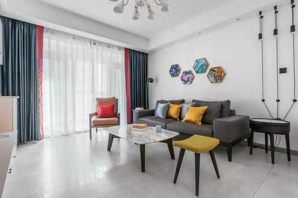 90㎡简练的北欧风设计, 简简单单的家居环境, 清爽宜人