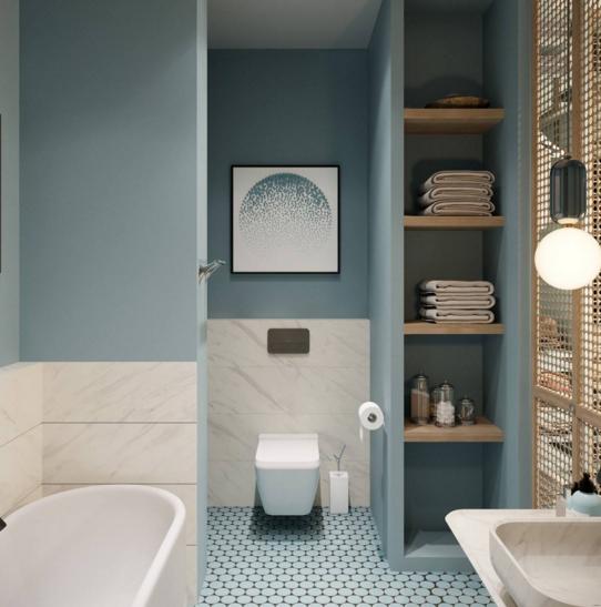 卫生间装修这样做置物架，成本便宜又好看，而且还不占用任何空间