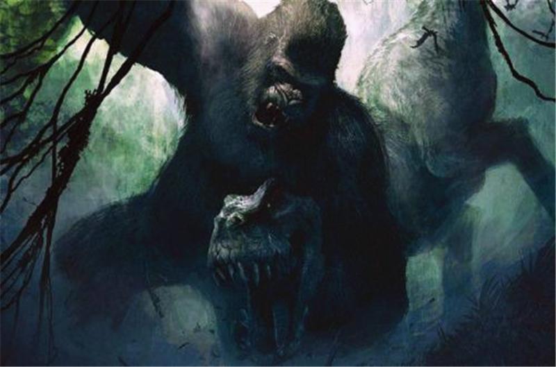 四种远古的巨型动物，第一种与野人有血缘关系，第三以恐龙为食