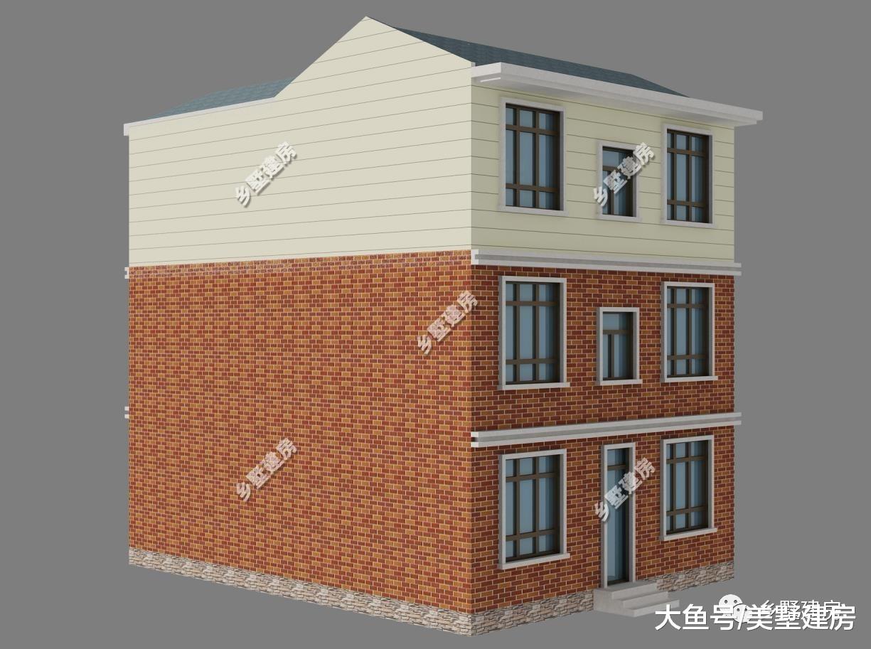 9米小开间建起三层大别墅，现代风格，引领自建房新潮流！