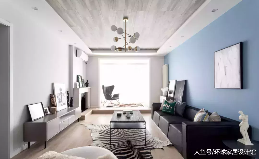 超美130㎡北欧风三居, 阳台设计地台, 休闲实用两不误!