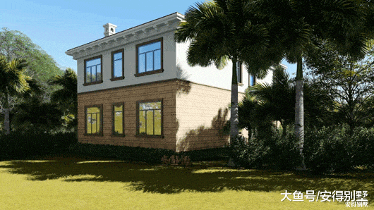 农村建2层别墅，造价经济、建筑气派、平面实用，难得的欧式豪宅