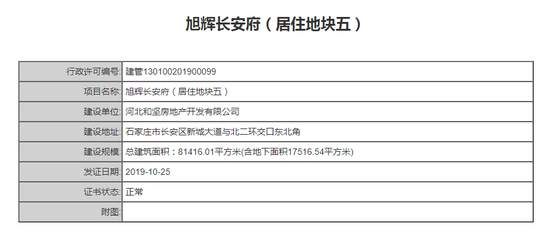 旭辉东北二环大体量楼盘新进展！新获10张规划证