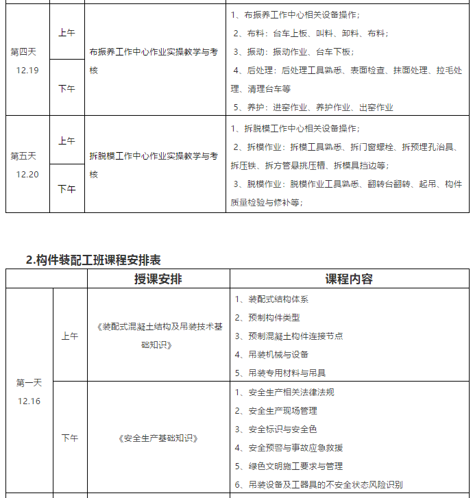 2019湖南省第二期装配式混凝土建筑施工技术工人实训班通知