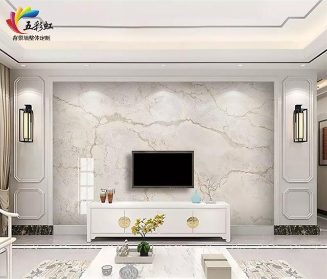 10款简约石纹搭配护墙板电视背景墙, 这波设计我服气!