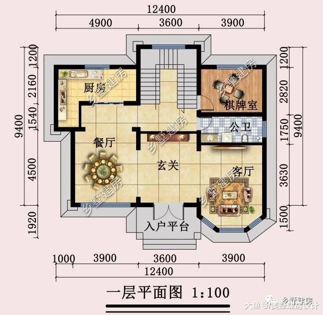 12X9米简欧风格三层别墅，造价28万，建上一栋亏不了！