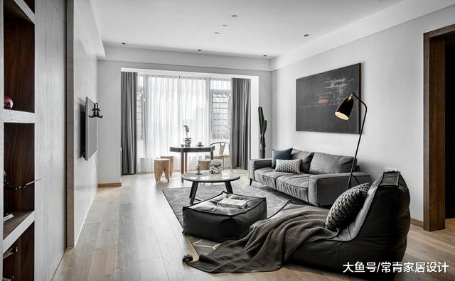 125㎡现代简约私宅，高级灰+原木色，以低调含蓄演绎高级奢华
